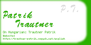 patrik trautner business card